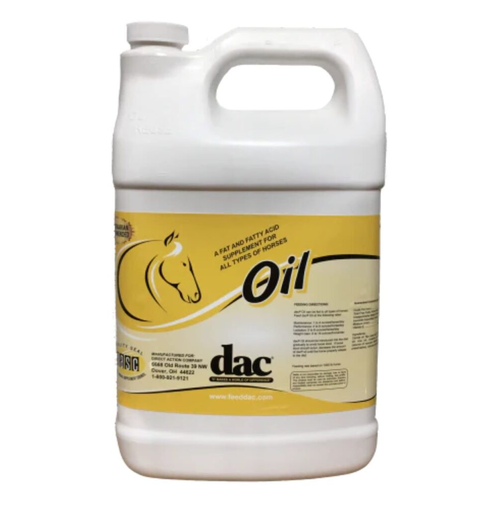 DAC oil for horses with ulcers